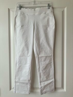 Chico’s Travelers Pull On Pants White NWT Petite 0P Wrinkle Resistant
